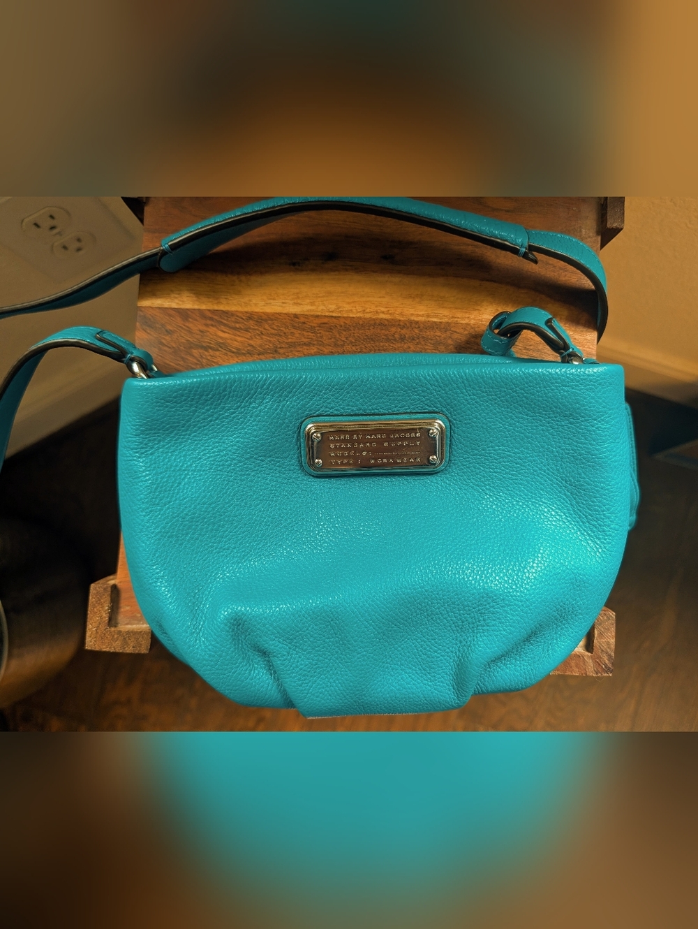Marc by Marc Jacobs Teal Leather Shoulder Bag